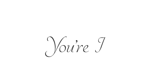 You’re Invited font thumb